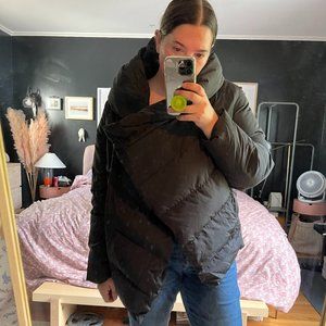 WodoWei Women's Cloak Down Coat Hooded Winter Jacket